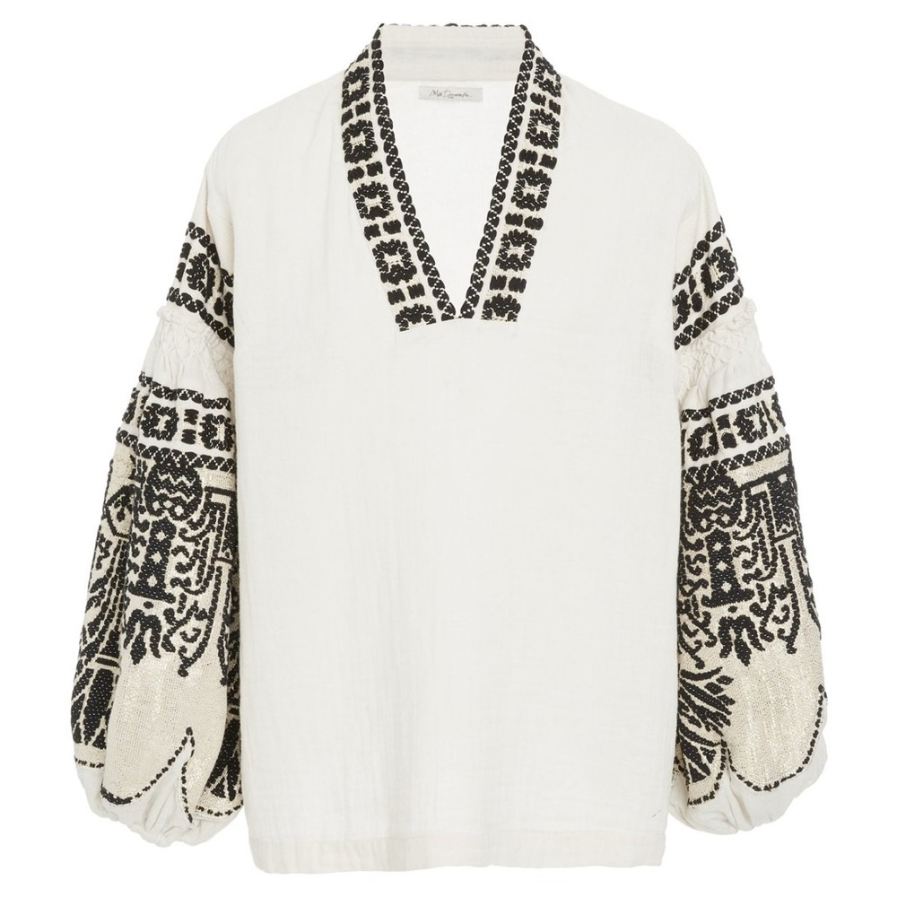 Mes Demoiselles Petra in Ivory Embroidered Blouse